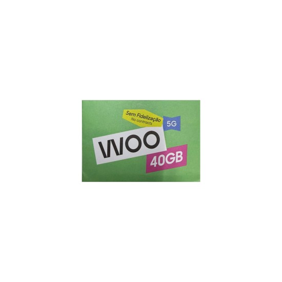 Woo SIM Card 40GB Data+500 Min+SMS for 1 Month